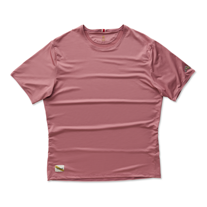 Tracksmith Mens Twilight Tee - Dusty Rose - SS26