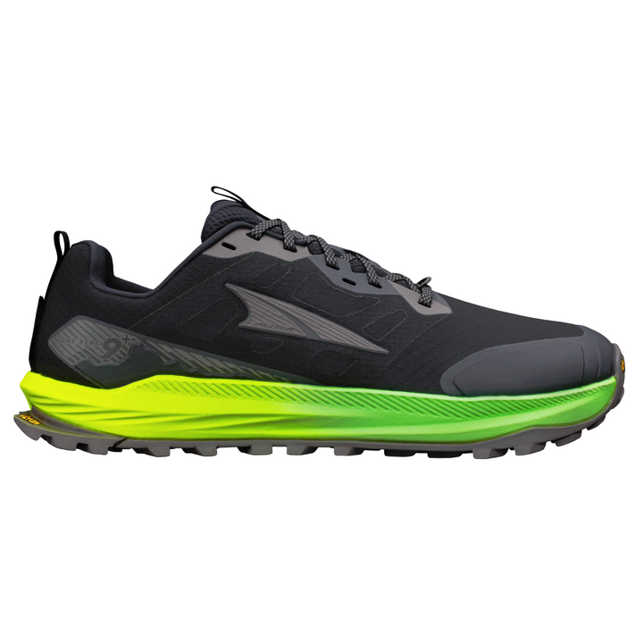Altra Mens Lone Peak 9+ - Black/Dark Gull Grey/Green Gecko - Trail - AW26