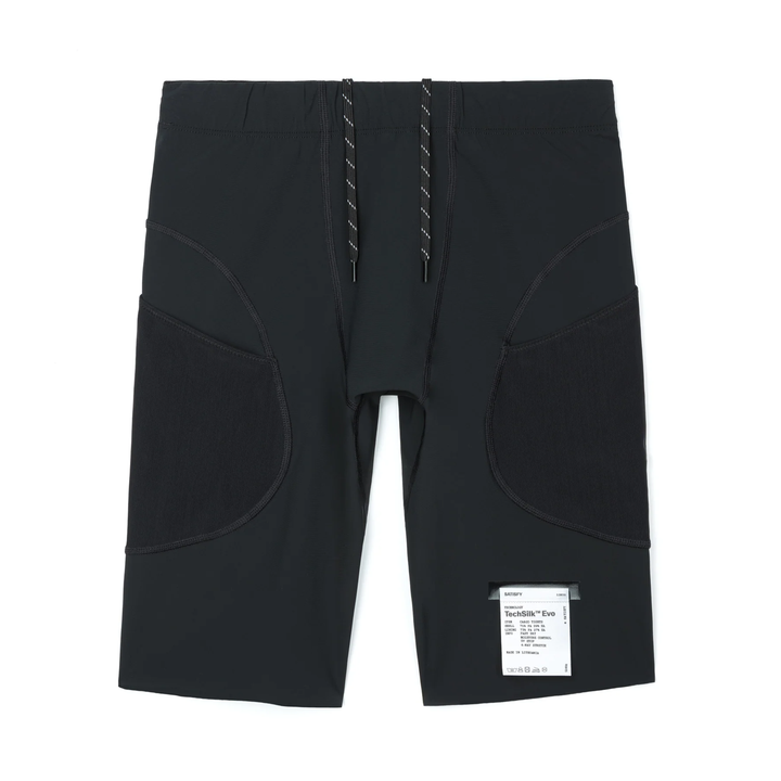 Satisfy Mens TechSilk Evo 9" Cargo Half Tights - Black - AW26