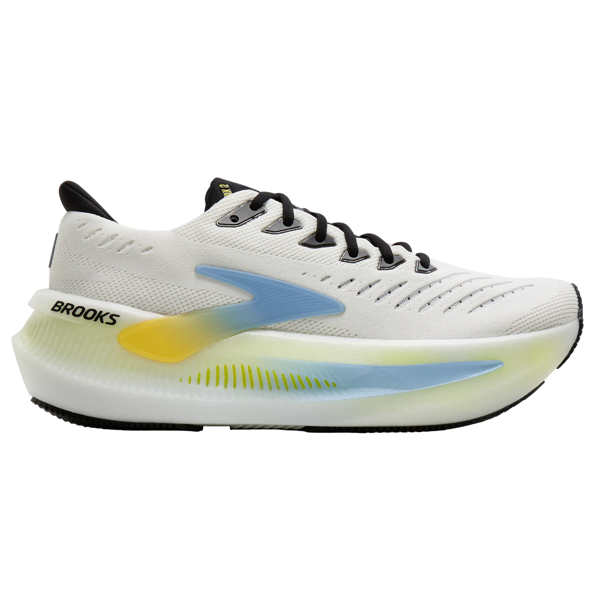Brooks Mens Glycerin Max 2 - Bright White/Black/Nightlife - Neutral - AW26