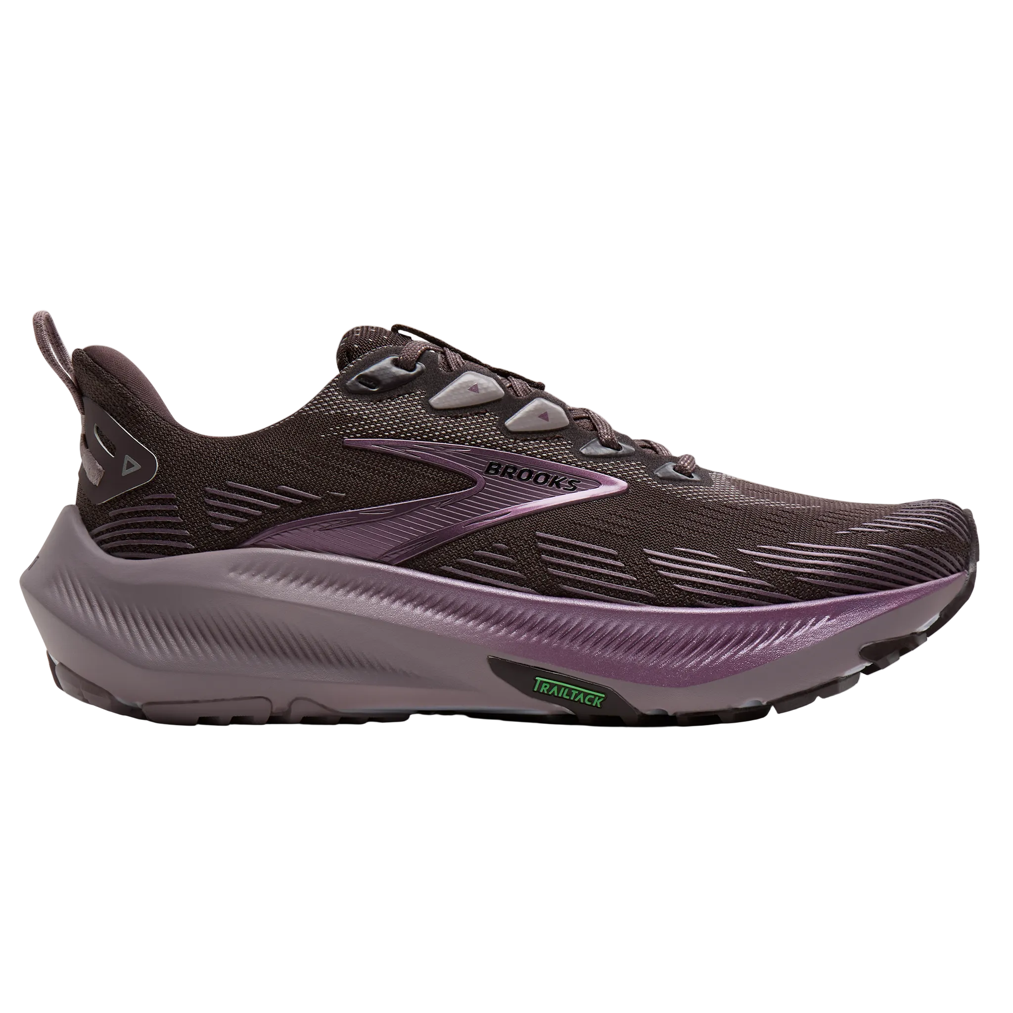 Brooks Womens Ghost Trail - Raisin/Purple/Metallic - Trail - AW26