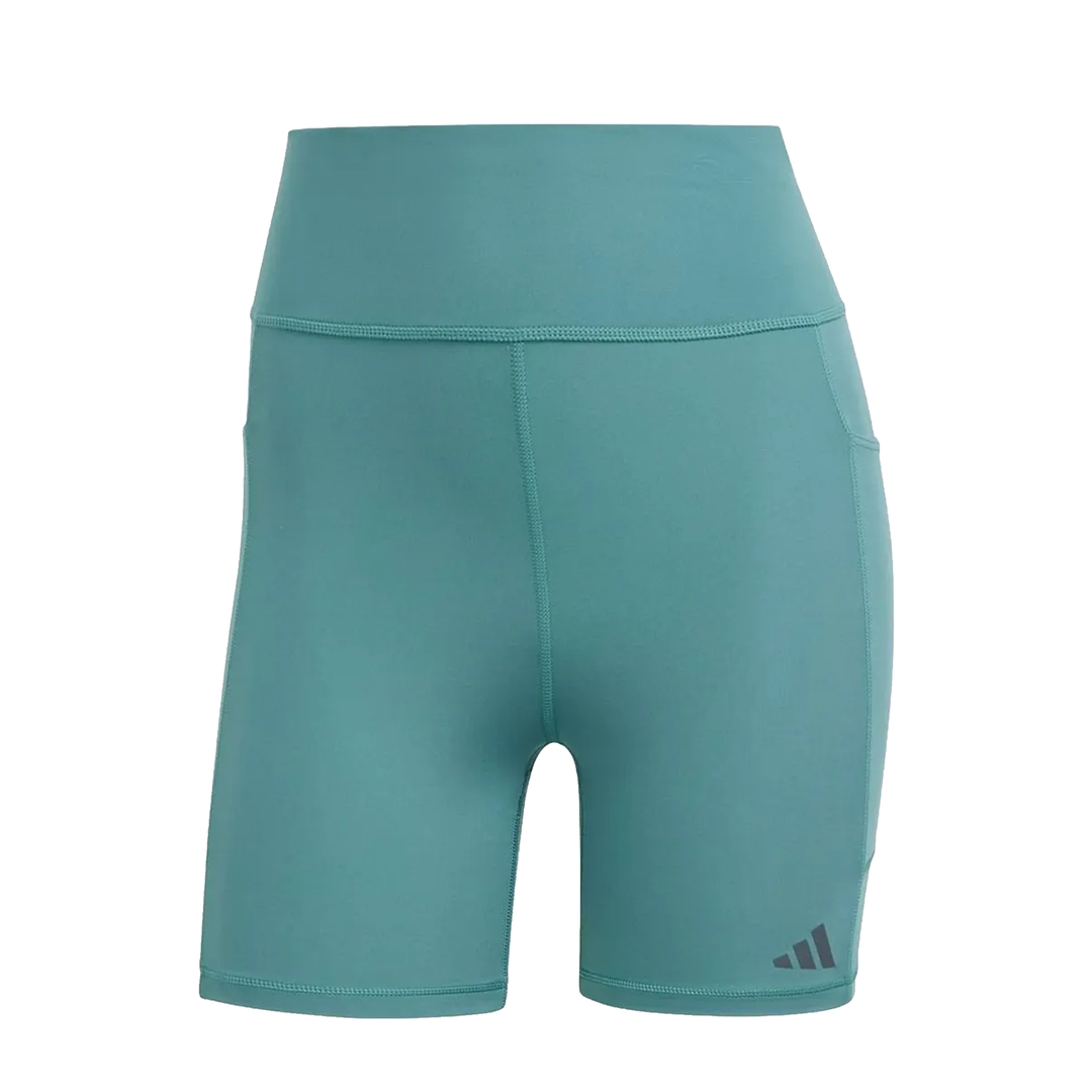 Adidas Womens Own The Run 5" Shorts - Teal