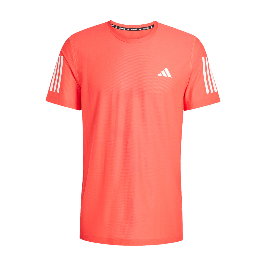 Adidas Mens Own The Run T-Shirt - Semi Lucid Red