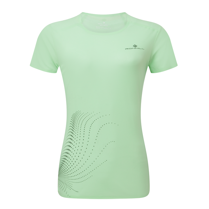 RonHill Womens Tech Race S/S Tee - Seafoam/Laurel - SS26