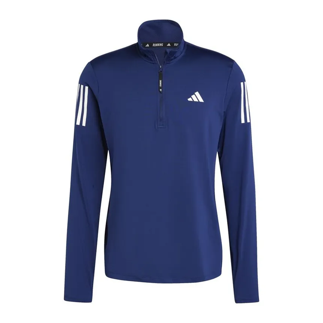 Adidas Mens Own The Run Half Zip - Ink/White