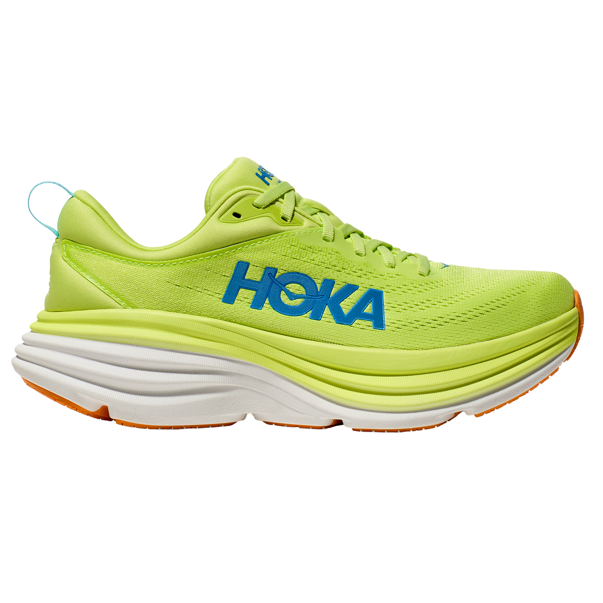 Hoka Mens Bondi 8 - Lettuce/Solar Flare - Neutral