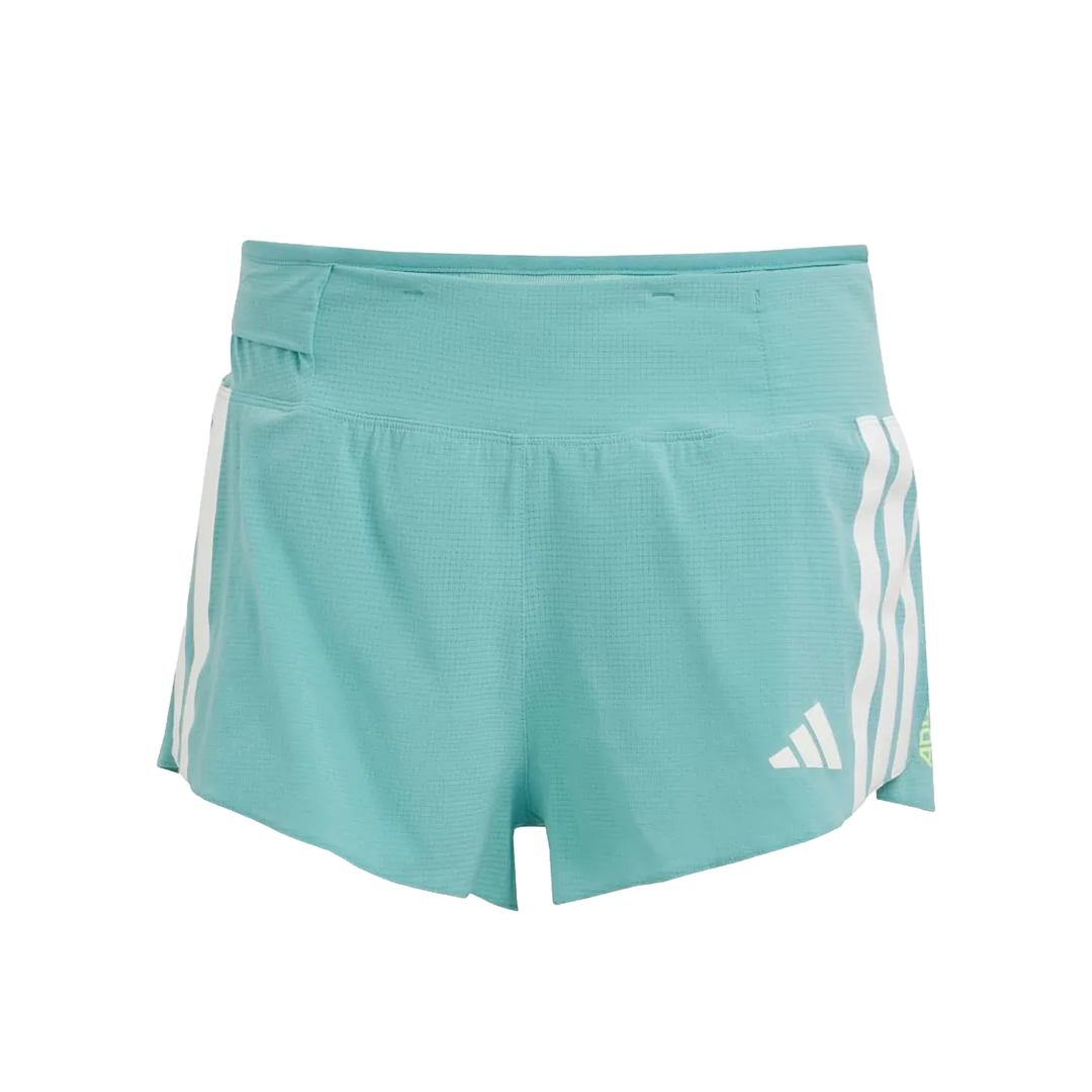 Adidas Womens Adizero Gel Pocket 4" Shorts - Teal