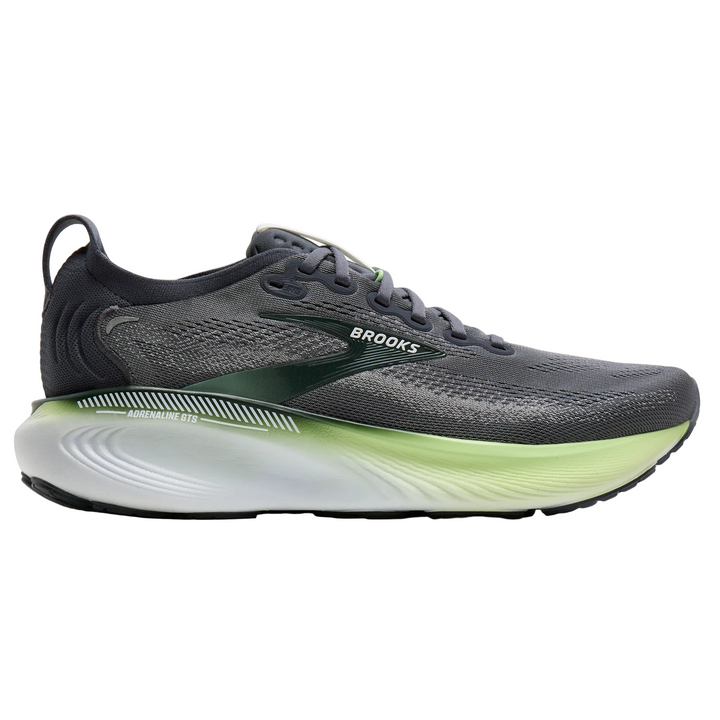 Brooks Mens Adrenaline GTS 25 - Grey/Paradise Green/Spruce - Stability - AW26