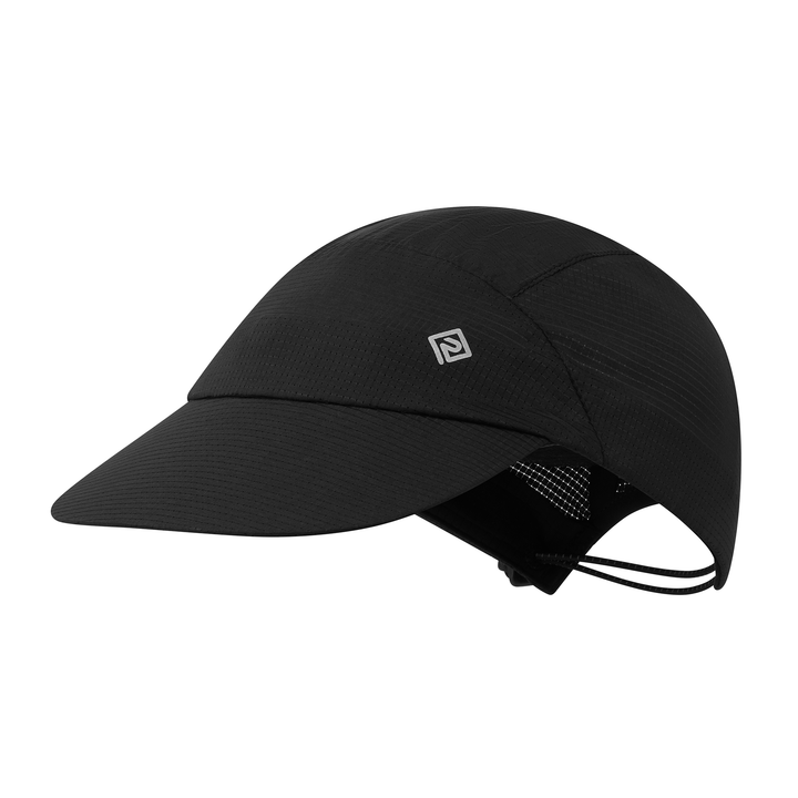 RonHill Race Cap – Ganz Schwarz – SS26