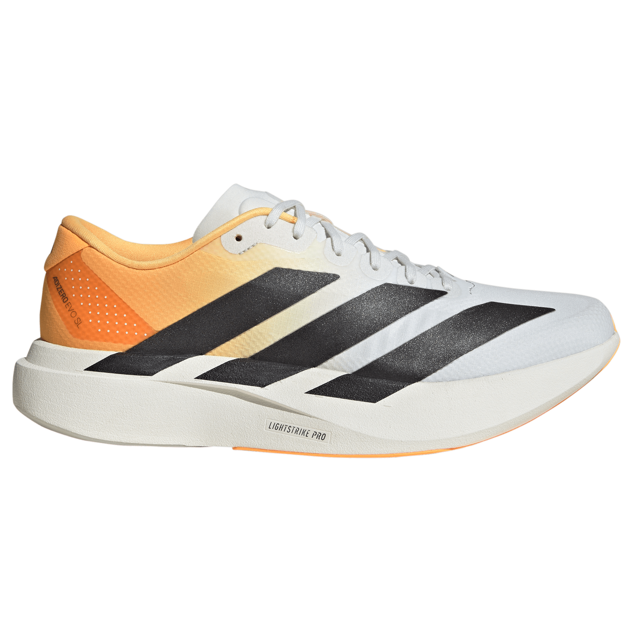Adidas Mens Adizero Evo SL Woven - Crystal White/Lucid Tangerine/Iron Metallic - Neutral - AW26