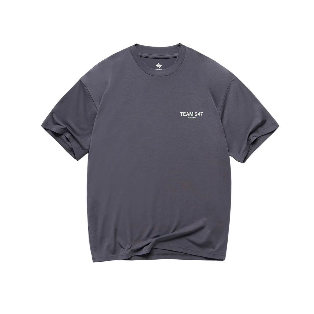 247 Represent Mens Team 247 Oversized Tee - Graphene - AW26