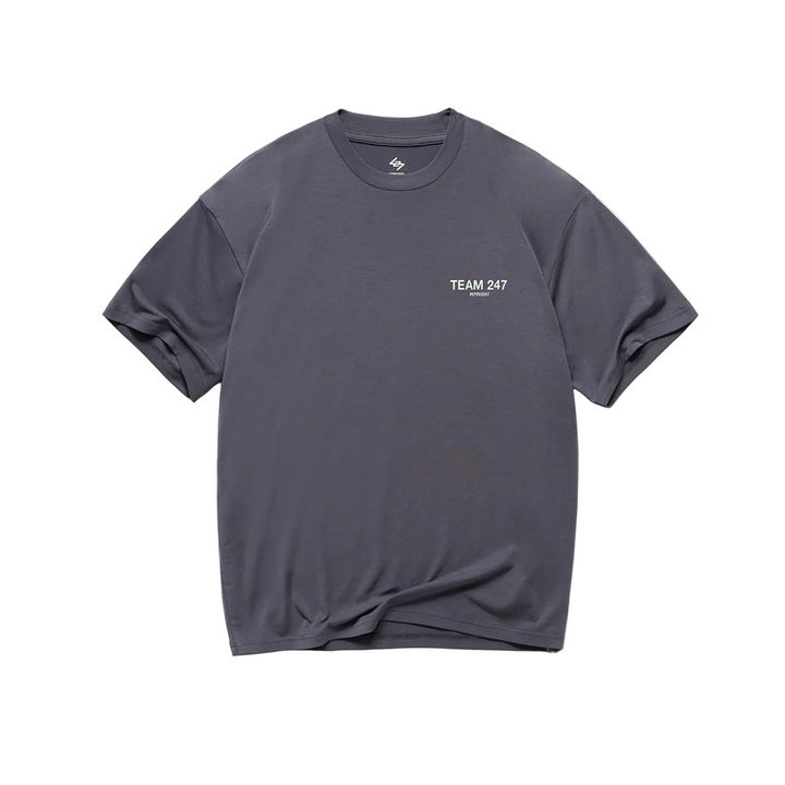 247 Represent Mens Team 247 Oversized Tee - Graphene - AW26