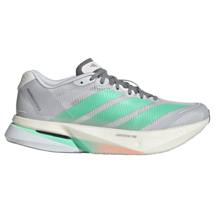 Adidas Womens Adizero Boston 13 - Dash Grey/Pulse Mint/Haze Coral - Neutral - AW26