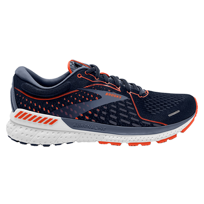 Brooks Mens Adrenaline GTS 21 - Navy/Red Clay/Gray - Stability