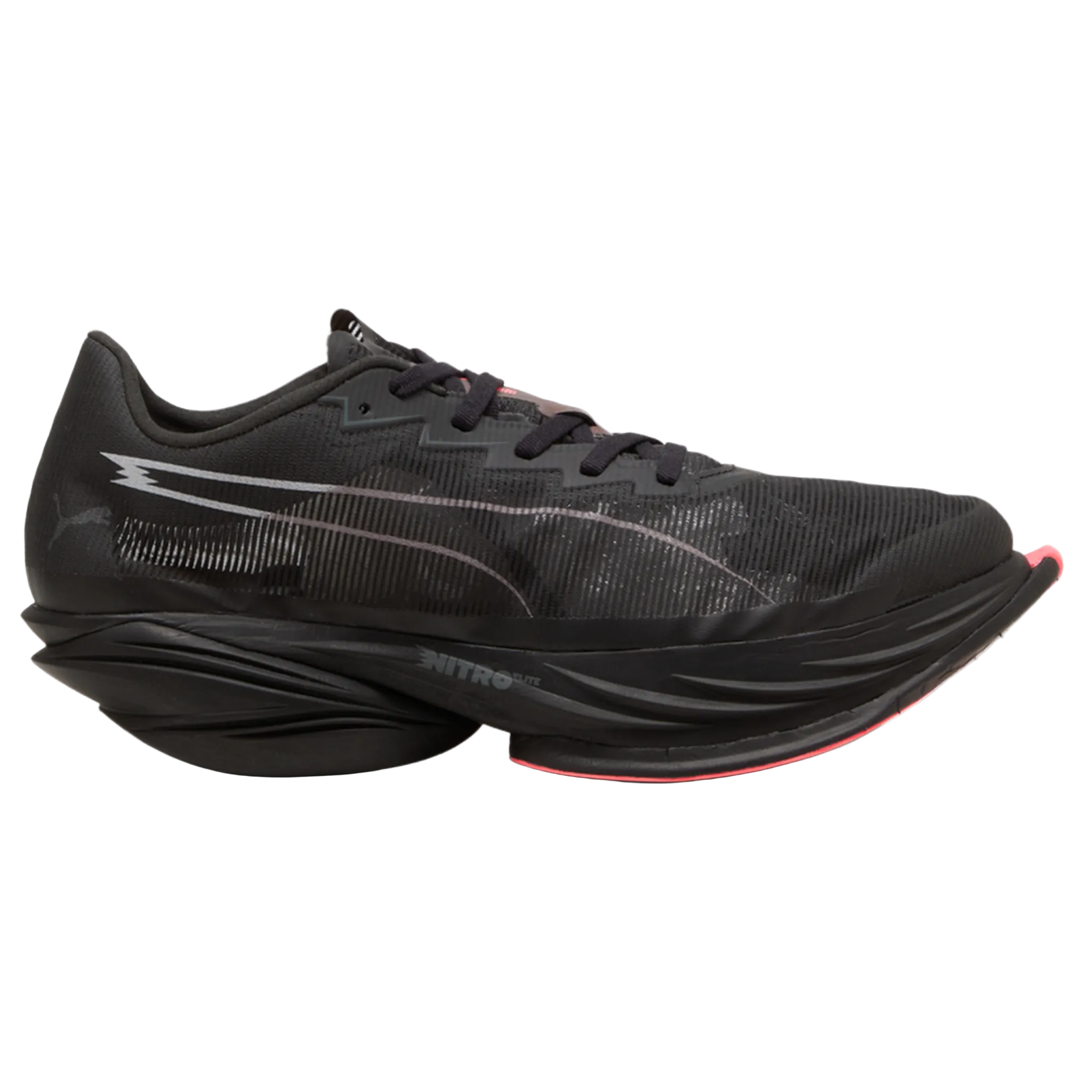 Puma Mens Fast-R NITRO Elite 3 - Puma Black/Ultra Red - Neutral - AW26