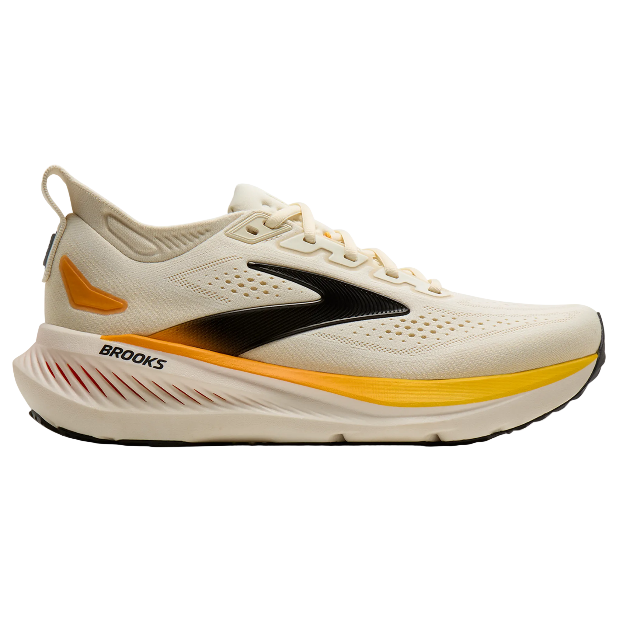 Brooks Mens Glycerin 23 - Arctic Wolf/Angora/Orange - Neutral - AW26