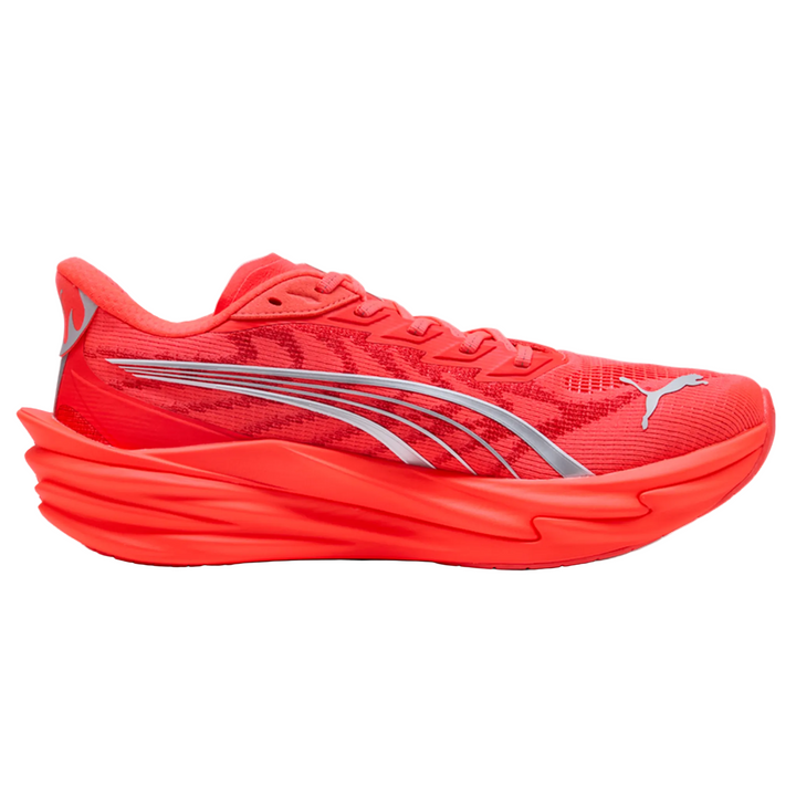 Puma Mens Deviate NITRO 4 - Ultra Red/Puma Silver - Neutral - AW26
