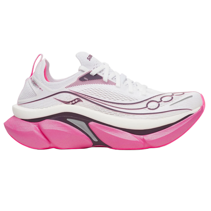 Saucony Unisex Endorphin Elite 3 - White/Eggplant- Neutral - AW26
