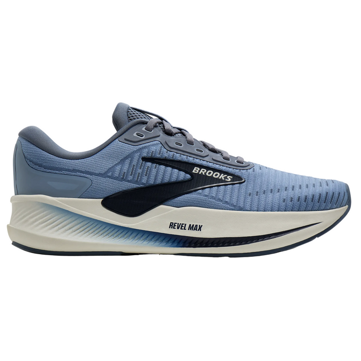 Brooks Mens Revel Max - Rain Washed/Grey/Navy - Neutral - AW26