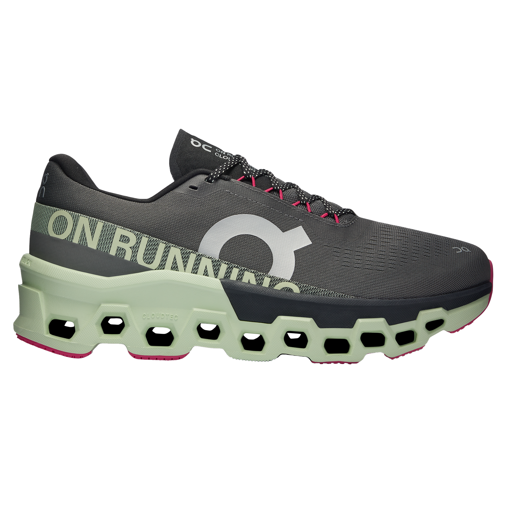 ON Womens Cloudmonster 2 - Asphalt/Lima