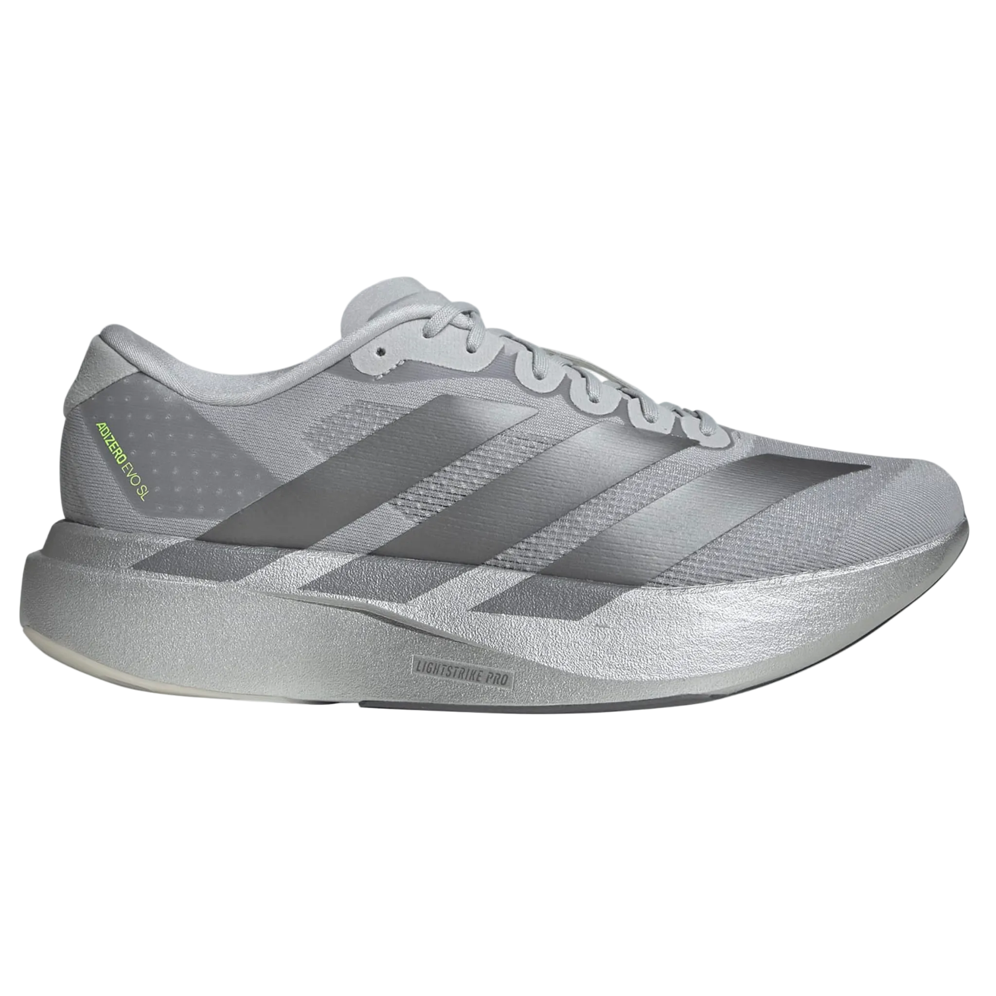 Adidas Mens Adizero Evo SL - Silver Metallic/Iron Metallic/Halo Silver - Neutral - AW25