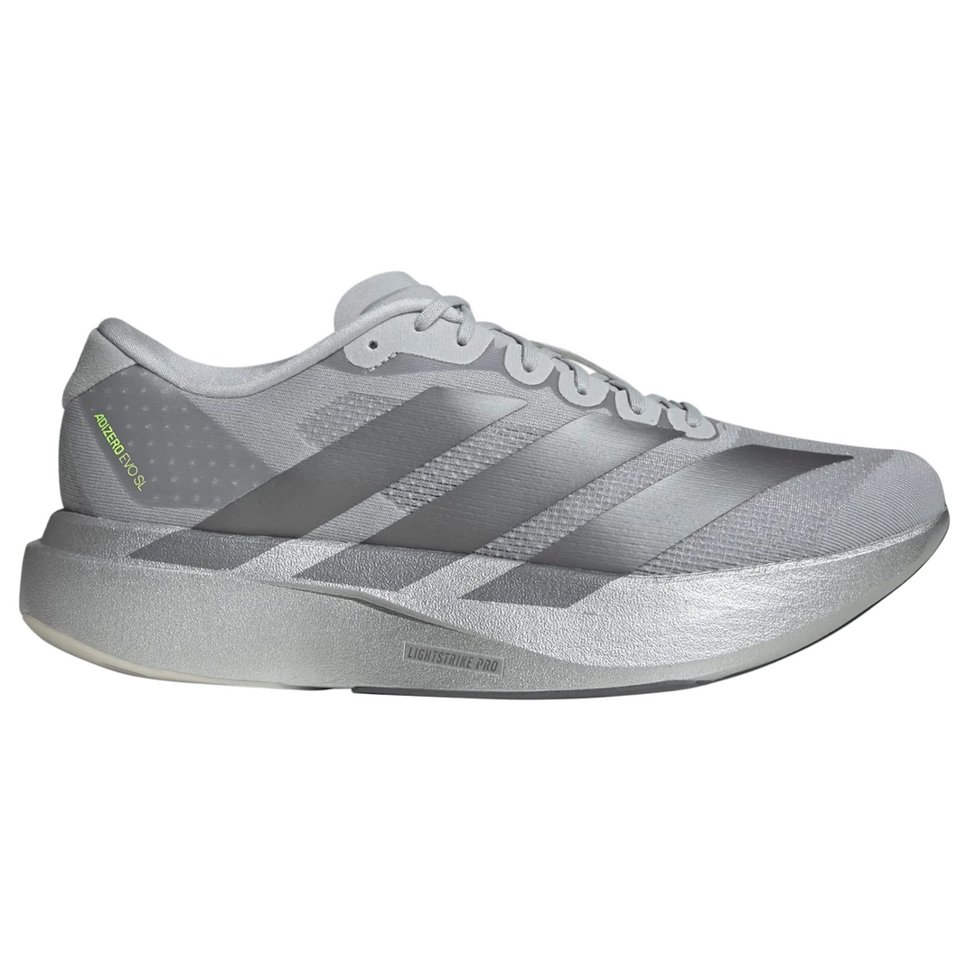 Adidas Mens Adizero Evo SL - Silver Metallic/Iron Metallic/Halo Silver - Neutral - AW25