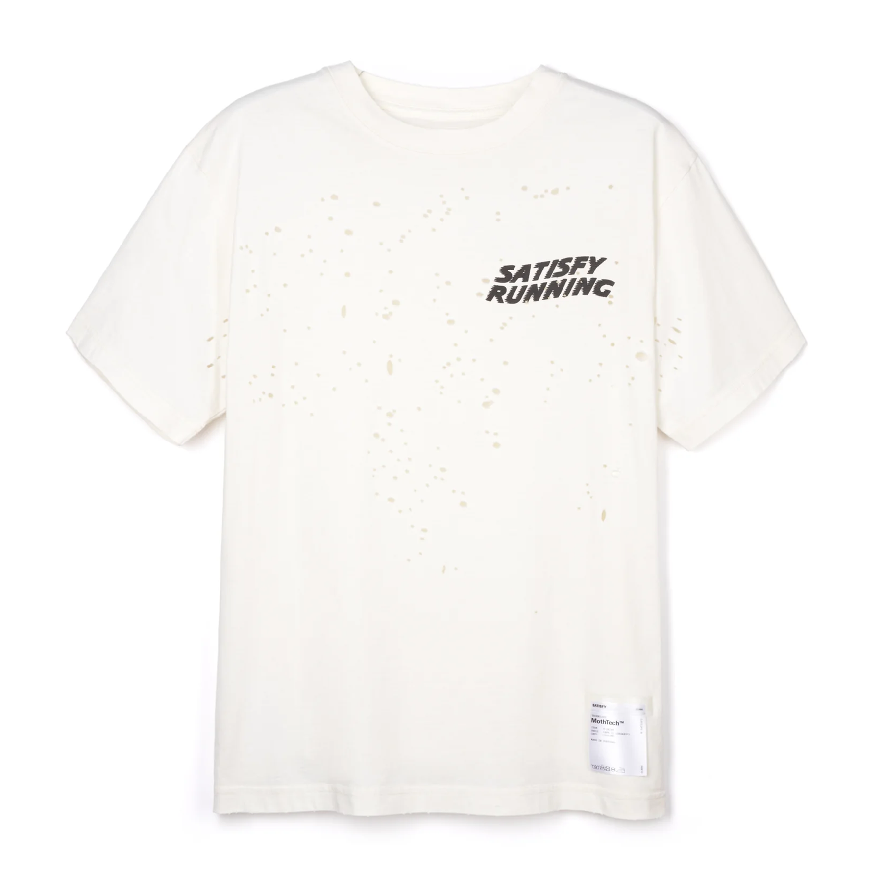 Satisfy Mens MothTech Tee - Off-White | Run North West