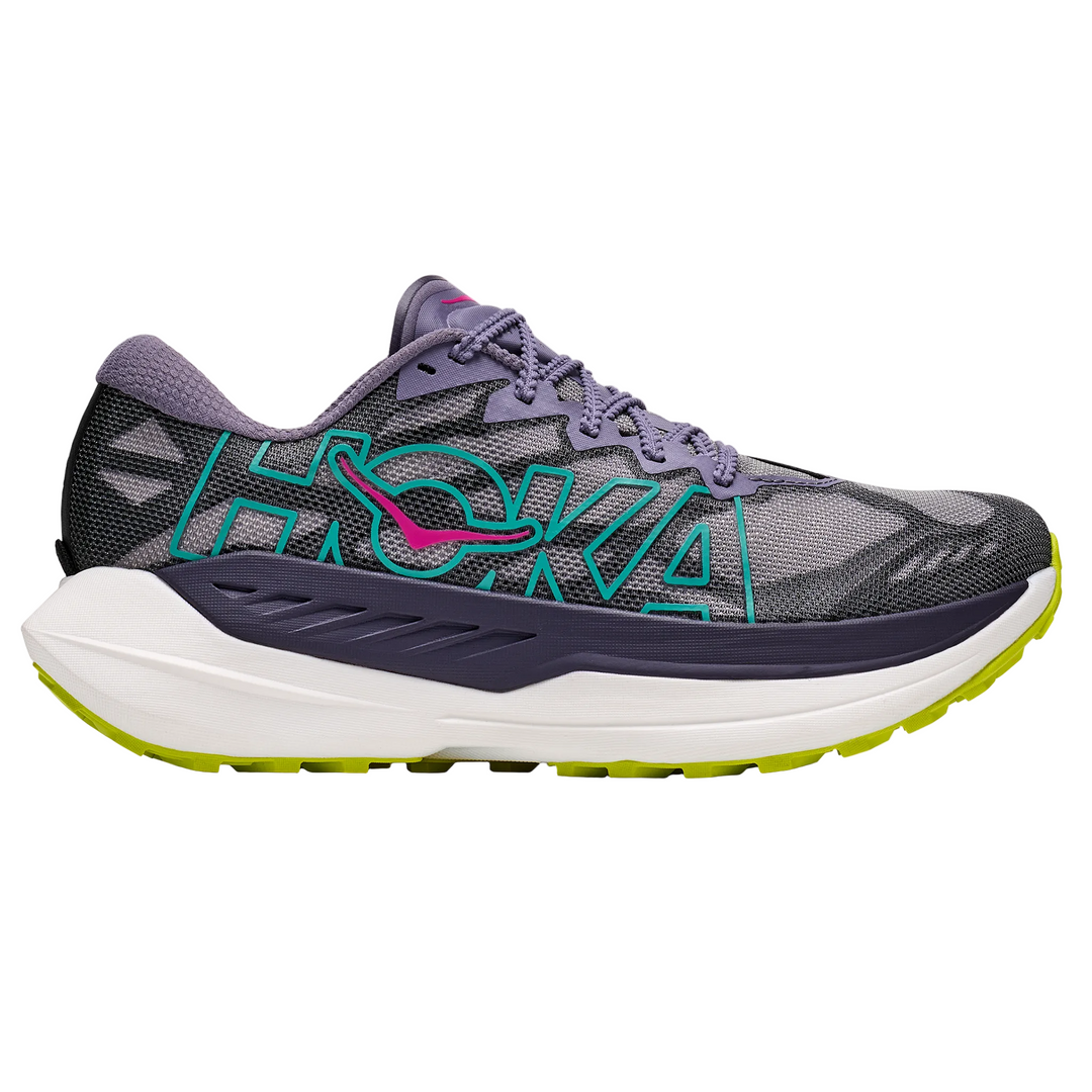 Hoka Womens Rocket X Trail - Purple Fog/Hoka Citrus - Trail - AW26