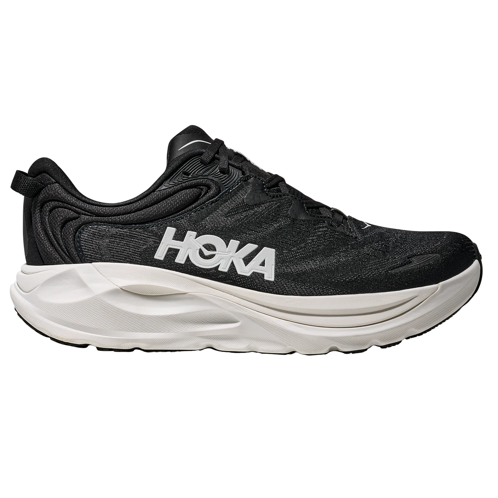 Hoka Mens Gaviota 6 - Black/White - Stability - SS26
