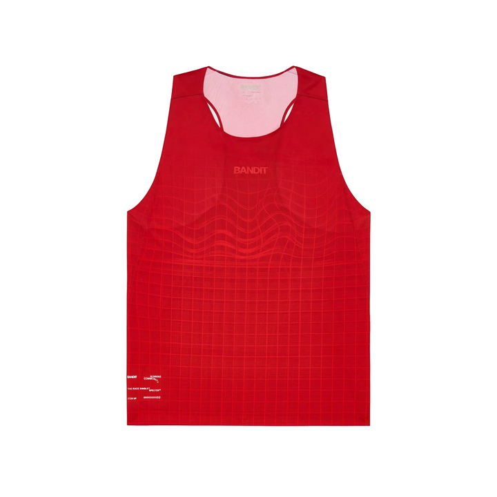 Bandit Men's Specter Race Singlet with Flo pack - Oxide Red - AW26