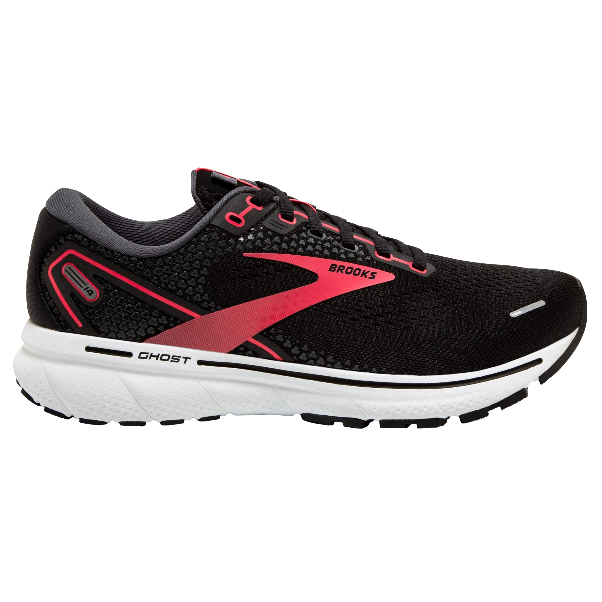 Brooks Womens Ghost 14 - Black/Coral/White - Neutral