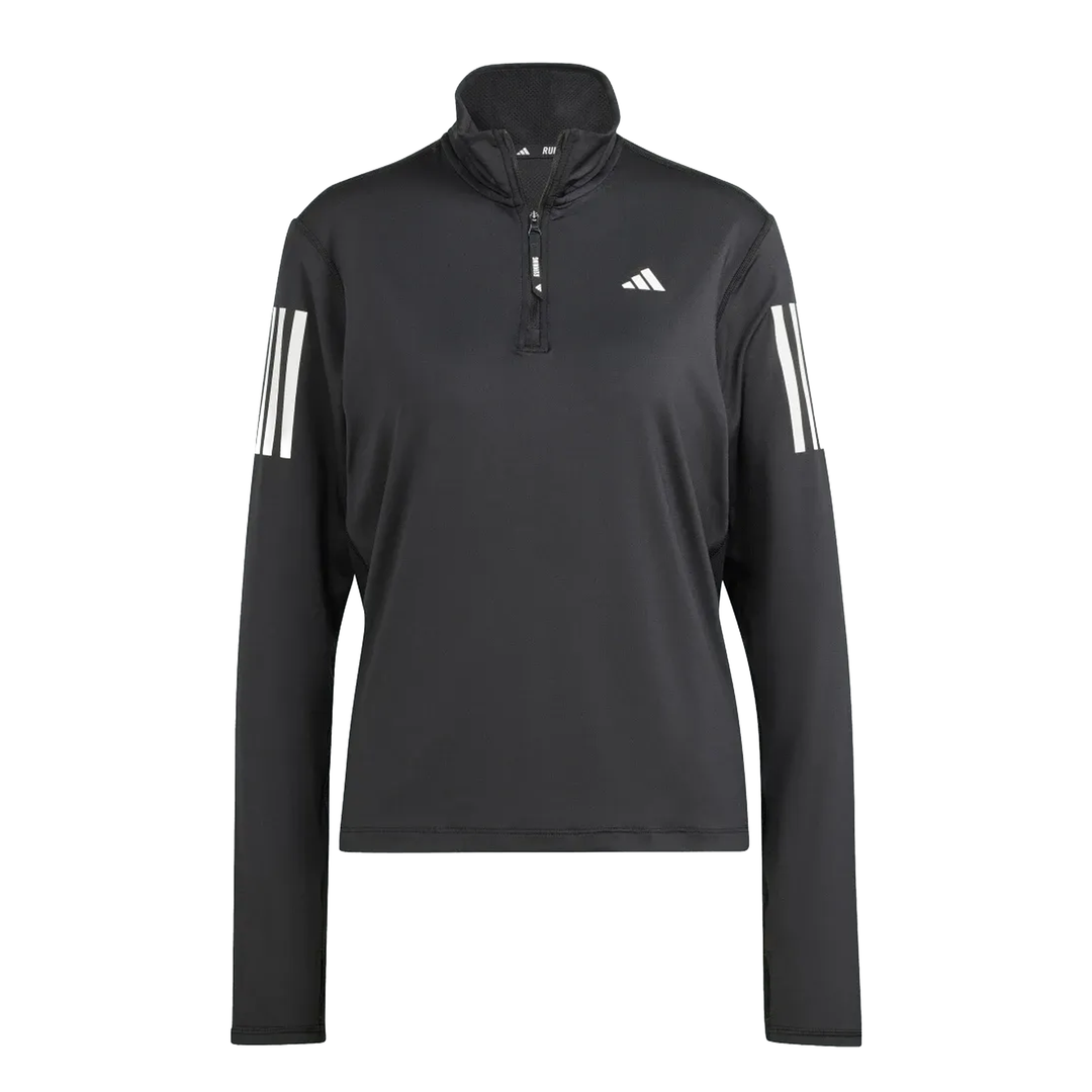 Adidas Womens Own The Run Half Zip Jacket - Black