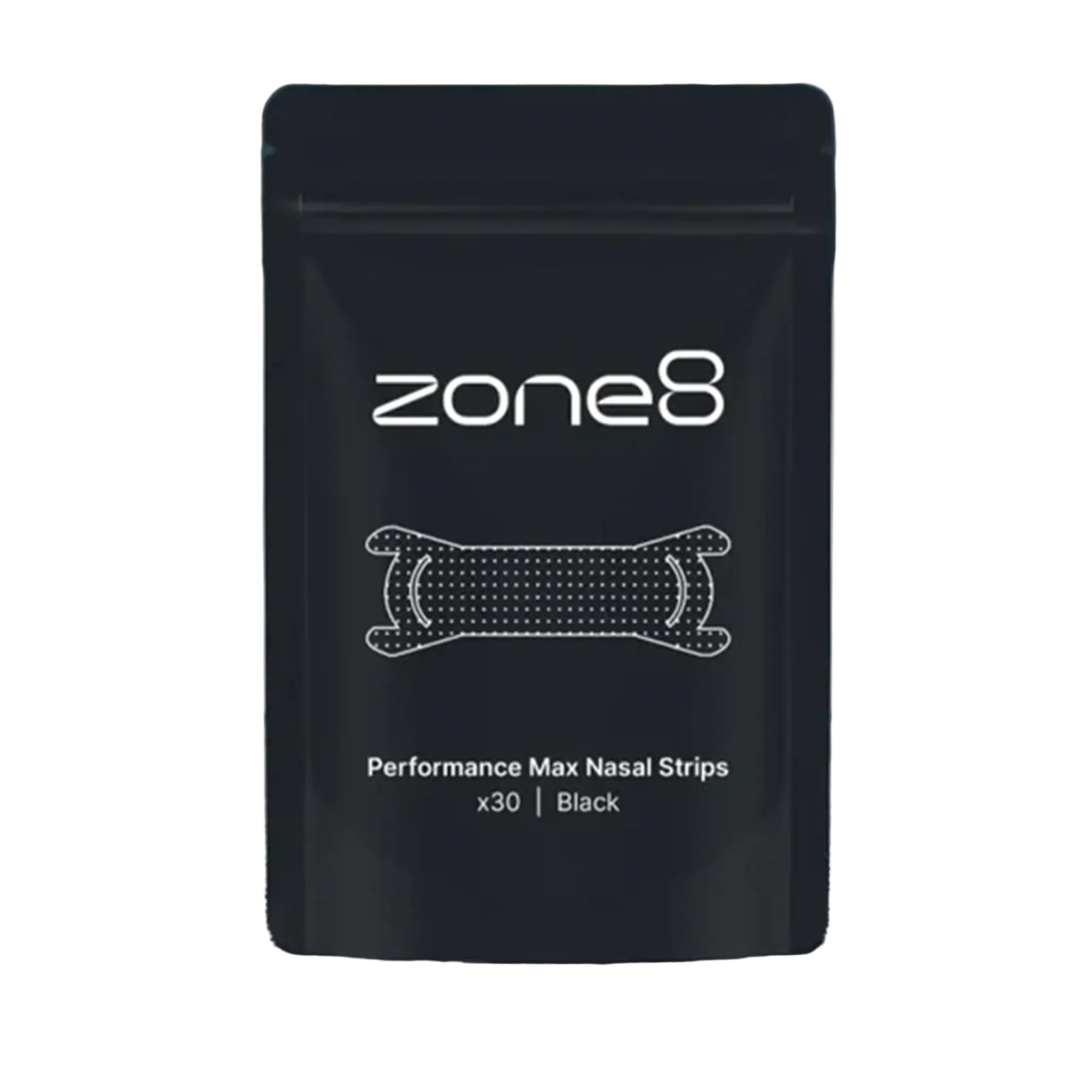 Zone8 Performance Max Nasal Strip - Black - Pack of 30