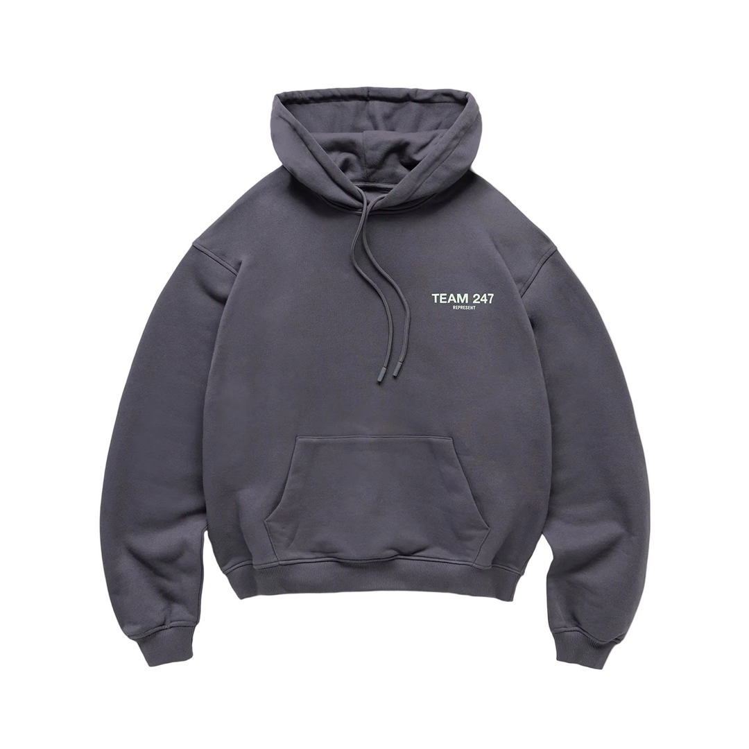 247 Represent Mens Team 247 Oversized Hoodie - Graphene - AW26