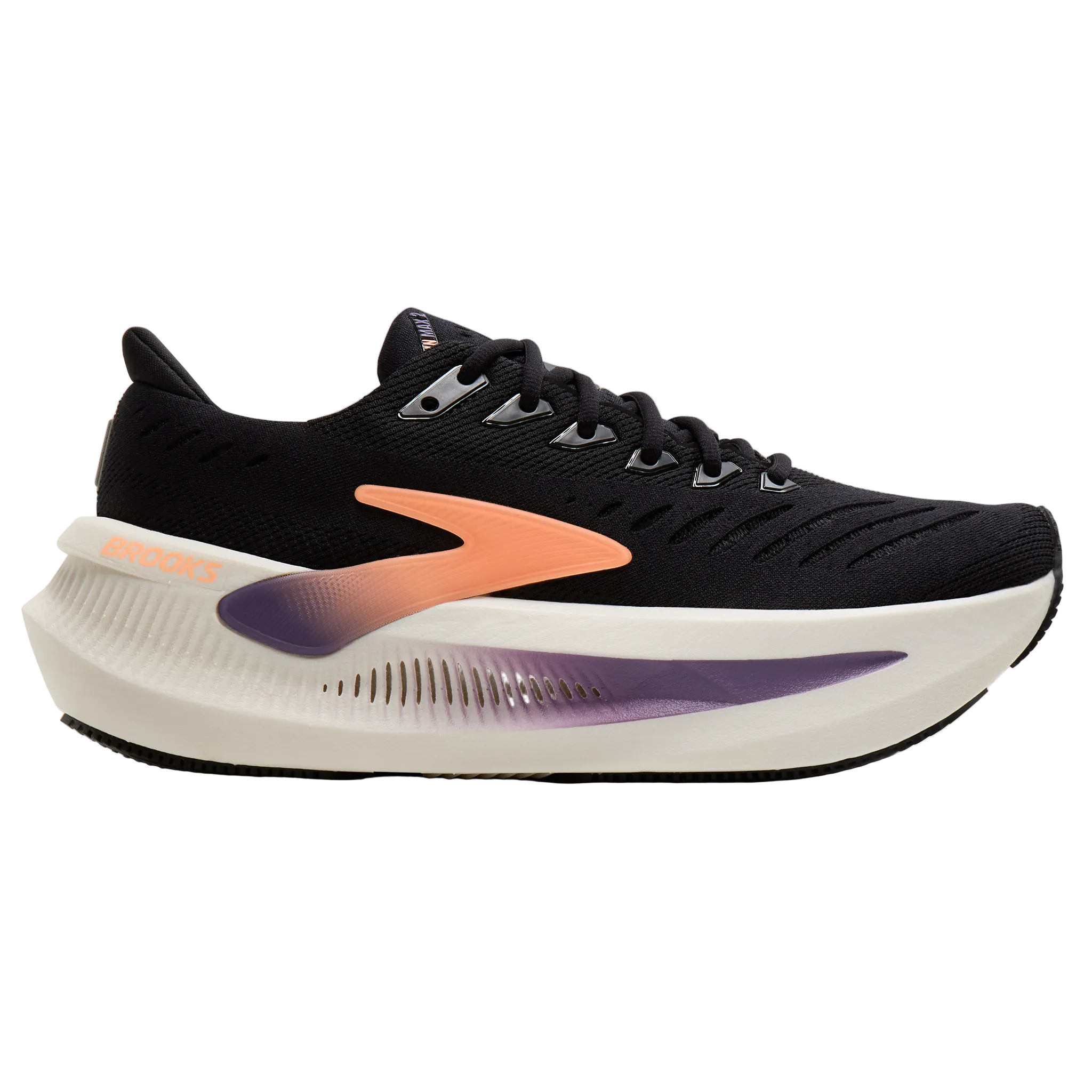 Brooks Womens Glycerin Max 2 - Black/Peach/Clear - Neutral - AW26