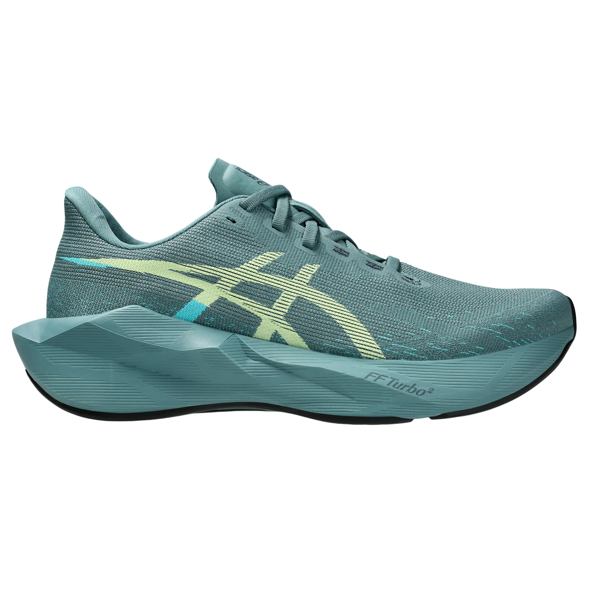 Asics Mens Novablast 6 - Foggy Teal/Illuminate Yellow - Neutral - AW26