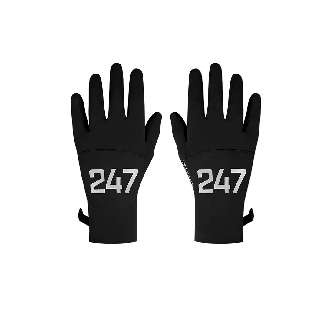 247 Represent Numbers Glove - Jet Black - AW26