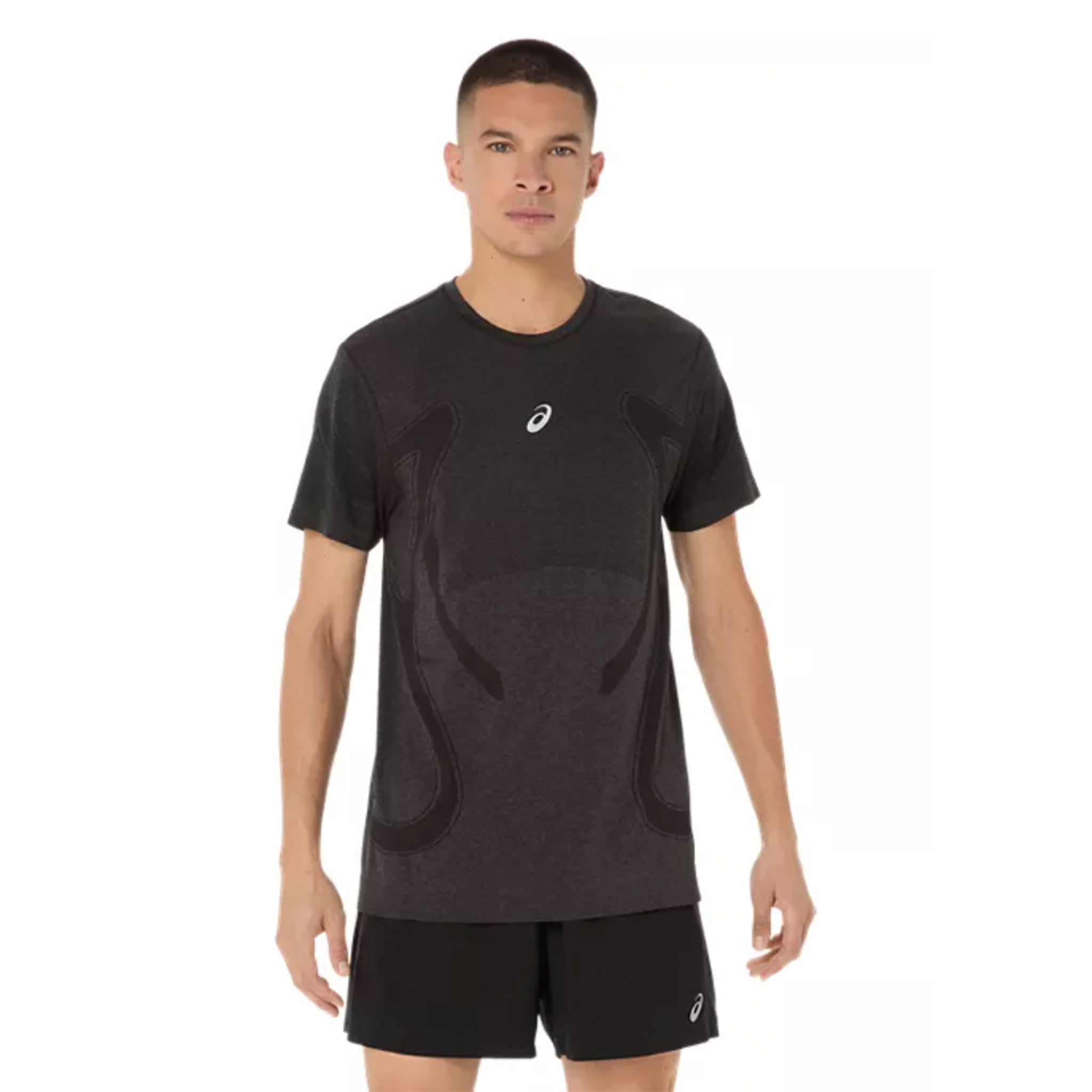 Asics Mens Road Seamless SS Top - Performance Black