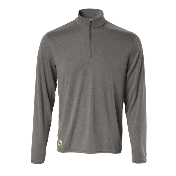 Tracksmith Mens Session Quarter Zip - Brushed Nickel - AW26