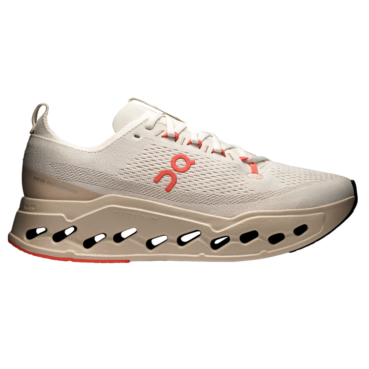 ON Womens Cloudsurfer Max - Ivory/Salmon - AW25