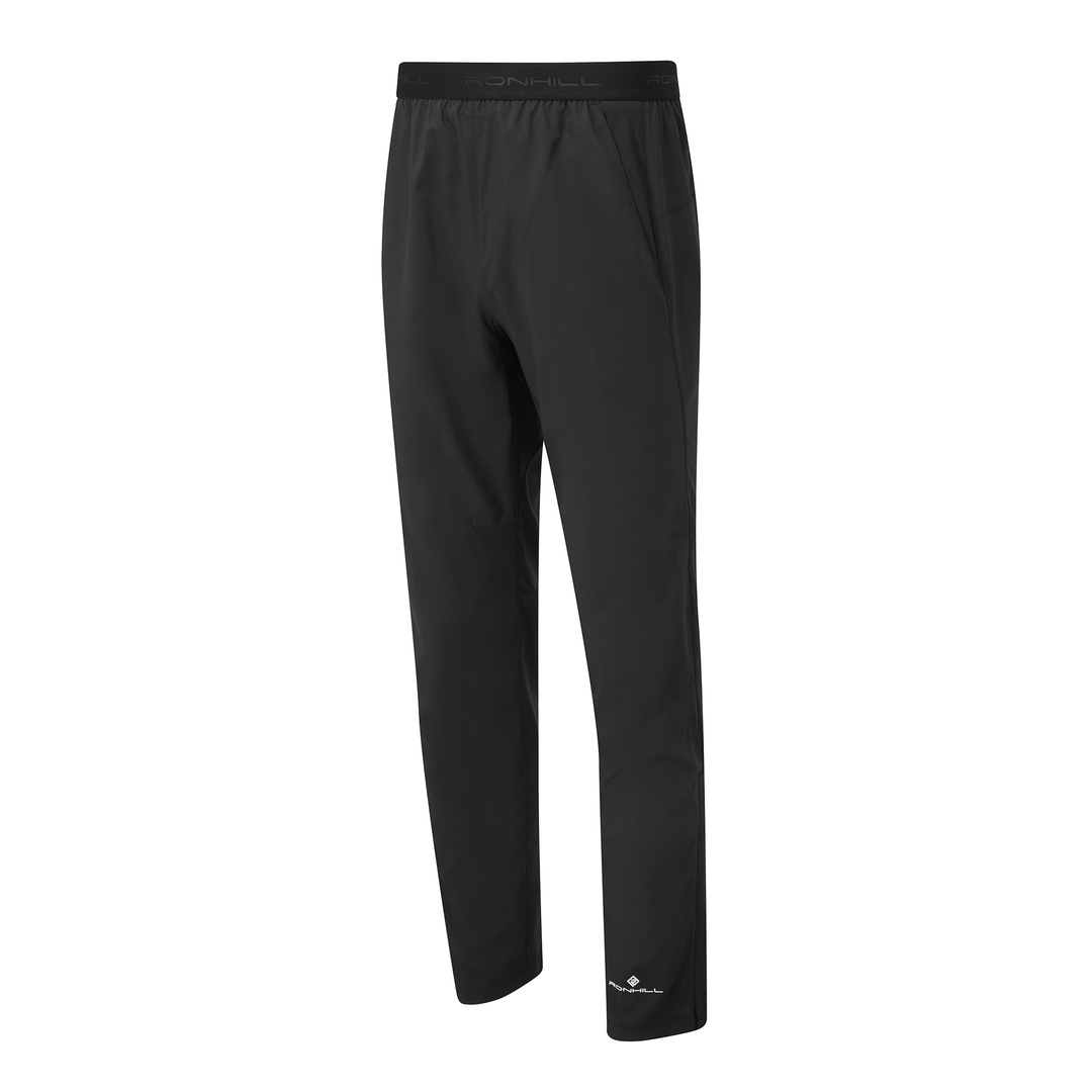 RonHill Mens Core Trackster Session Pant - Black/Bright White - AW26