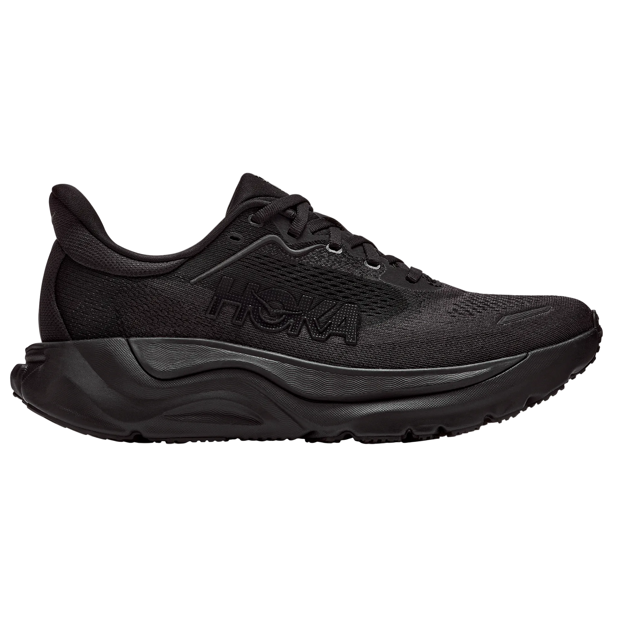 Hoka Womens Arahi 9 Wide - D Width - Black/Black - Stability - AW26