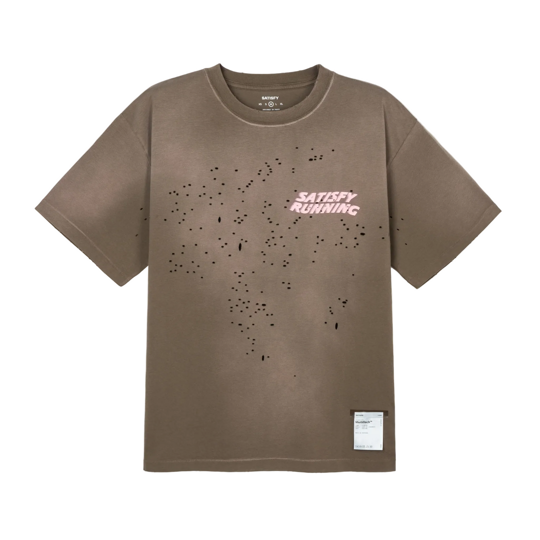 Satisfy Mens MothTech Tee - Sun Bleached Rain Drum - AW26