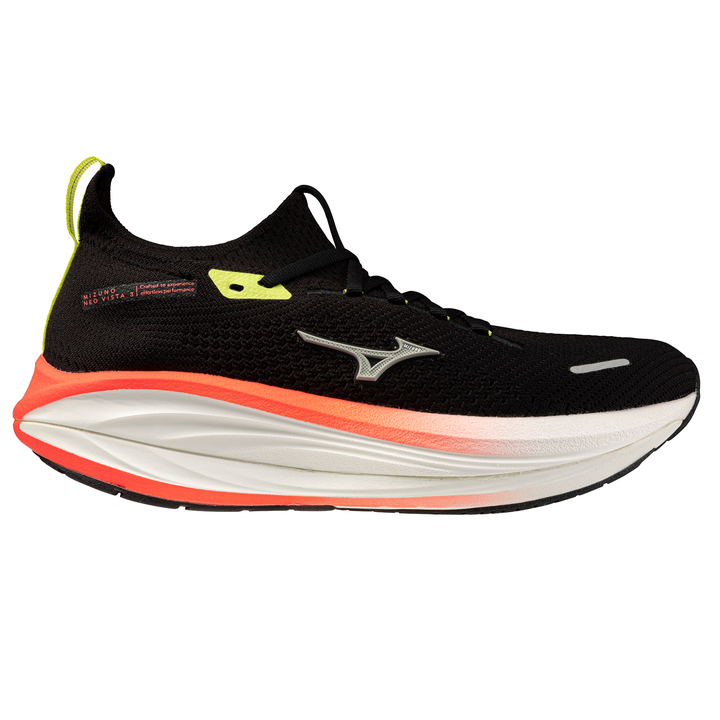 Mizuno Unisex Neo Vista 3 - Black/Mirage Gray/Lava Orange - AW26