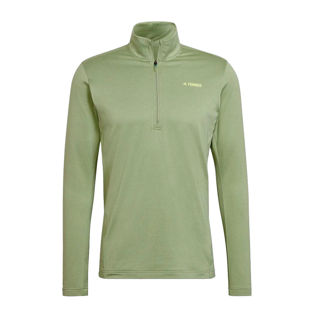 Adidas Mens Terrex Half Zip Fleece - Green