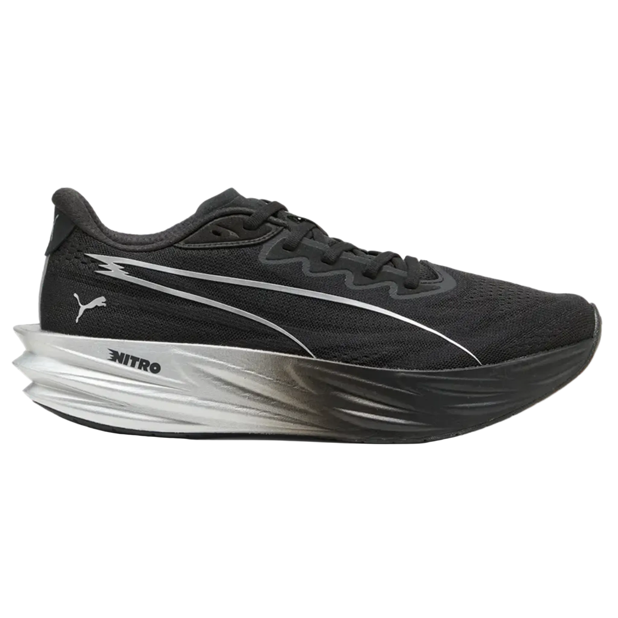 Puma Mens Deviate Pure NITRO - Puma Black/Flat Dark Gray/Puma Silver - Neutral - AW26