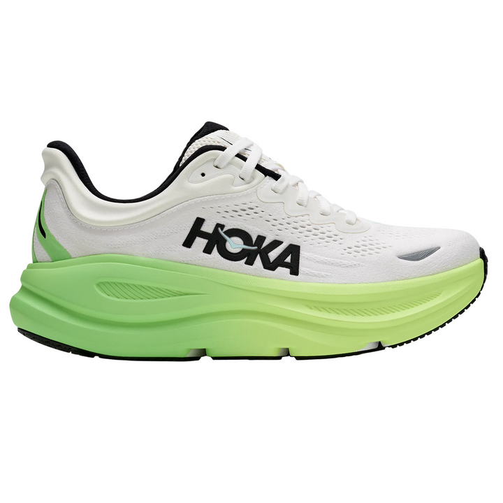 Hoka Womens Bondi 9 - White/Tart Apple - Neutral - AW26
