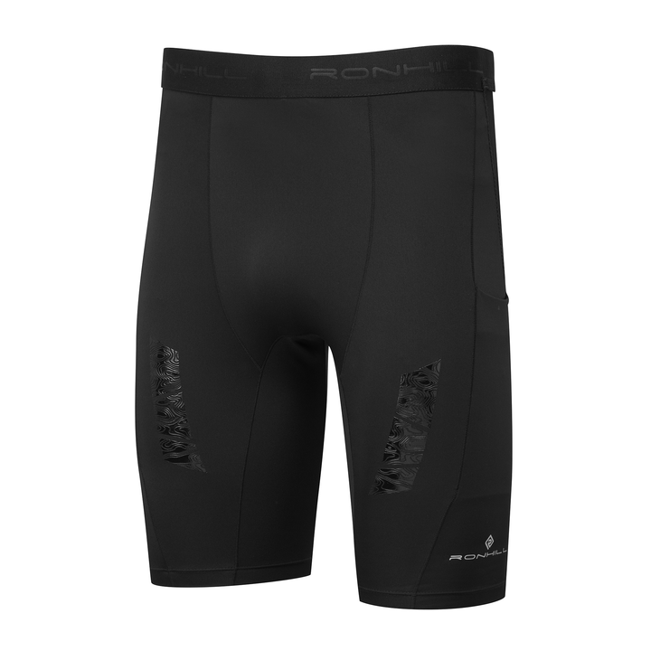 RonHill Mens Tech All-Terrain 10" Half Tight - All Black - SS26