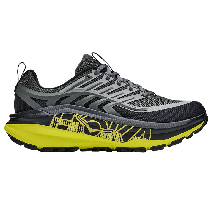 Hoka Mens Stinson 8 - Black/Hoka Citrus - Trail - AW26