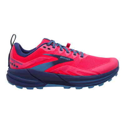 Brooks Womens Cascadia 16 - Pink/Flambe/Cobalt - Trail